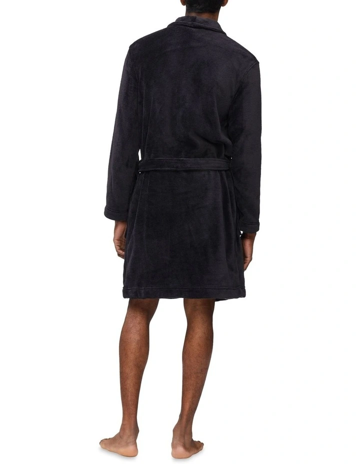 Plush Robe in Black