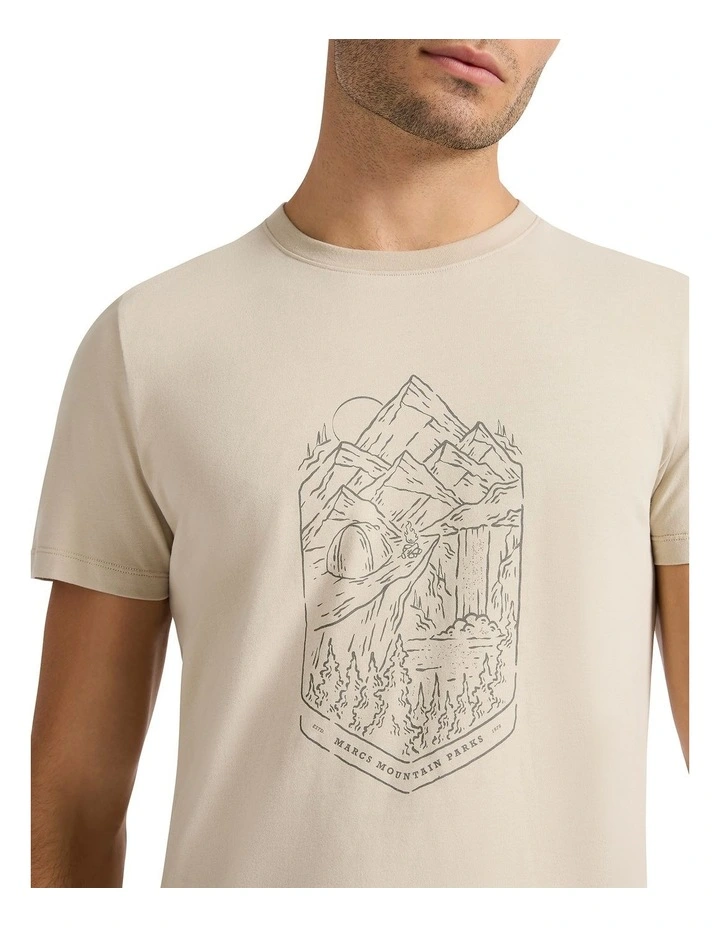 Sunset Park Tee in Bone