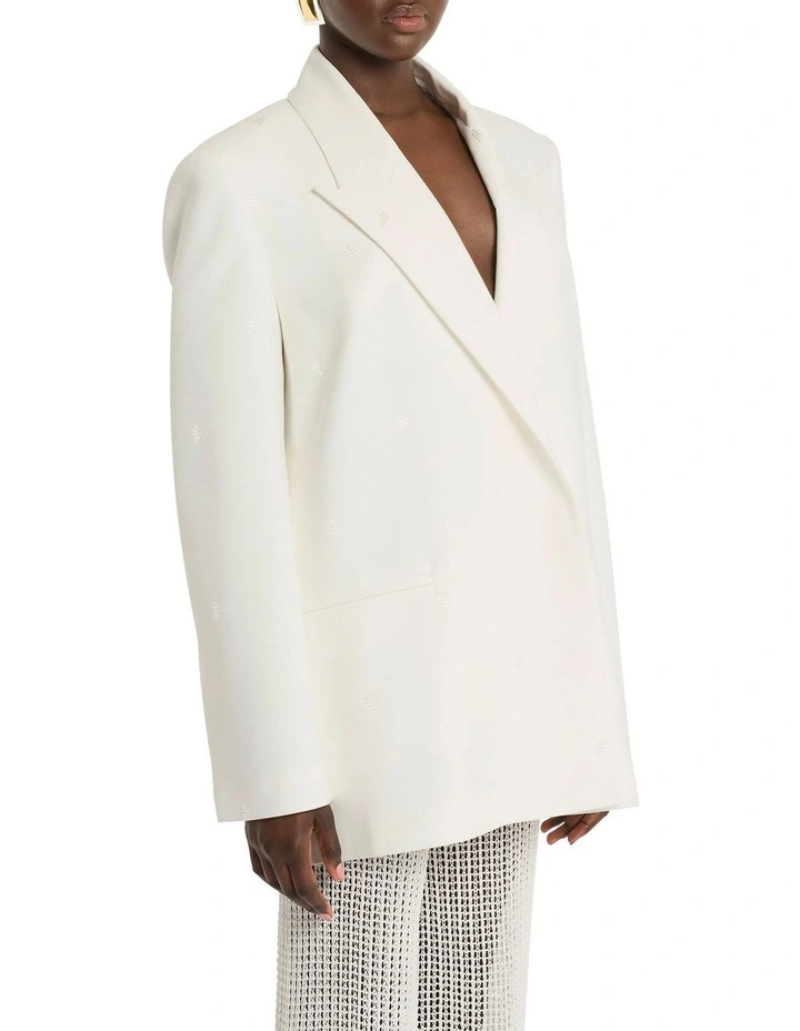 Rosado Blazer in Ivory