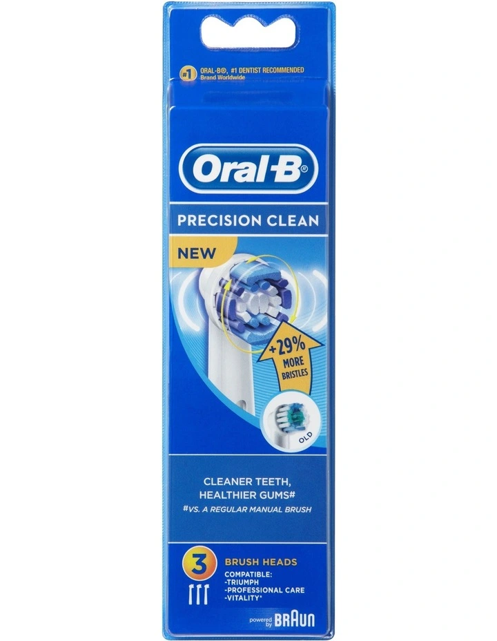 Precision Clean Toothbruh Head EB20 3 Pack in White
