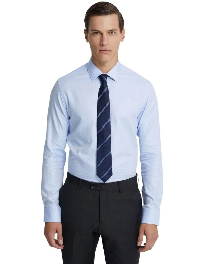 Beckton Dobby Shirt in Blue