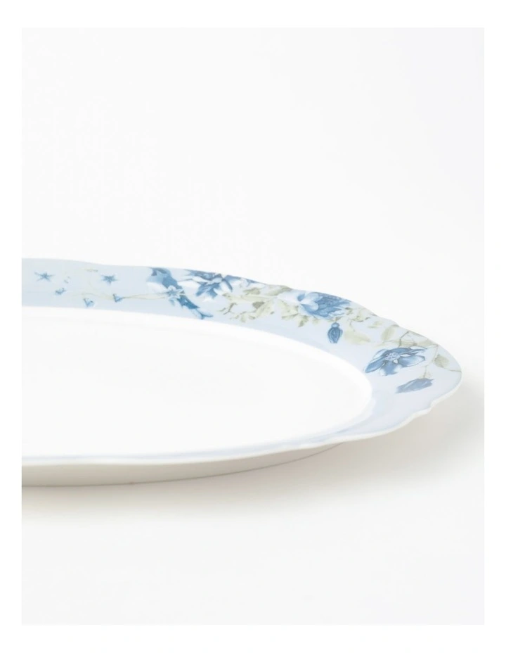 Somerton Garden Large Oval Platter in Blue
