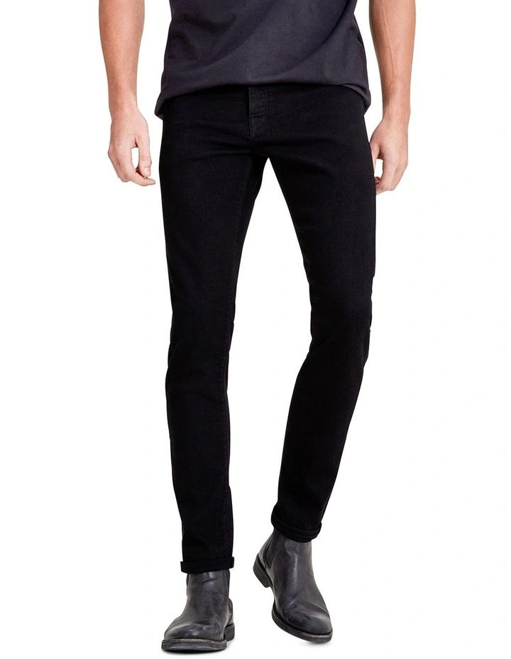 Glenn Felix 046 Slim Tapered Jeans in Black