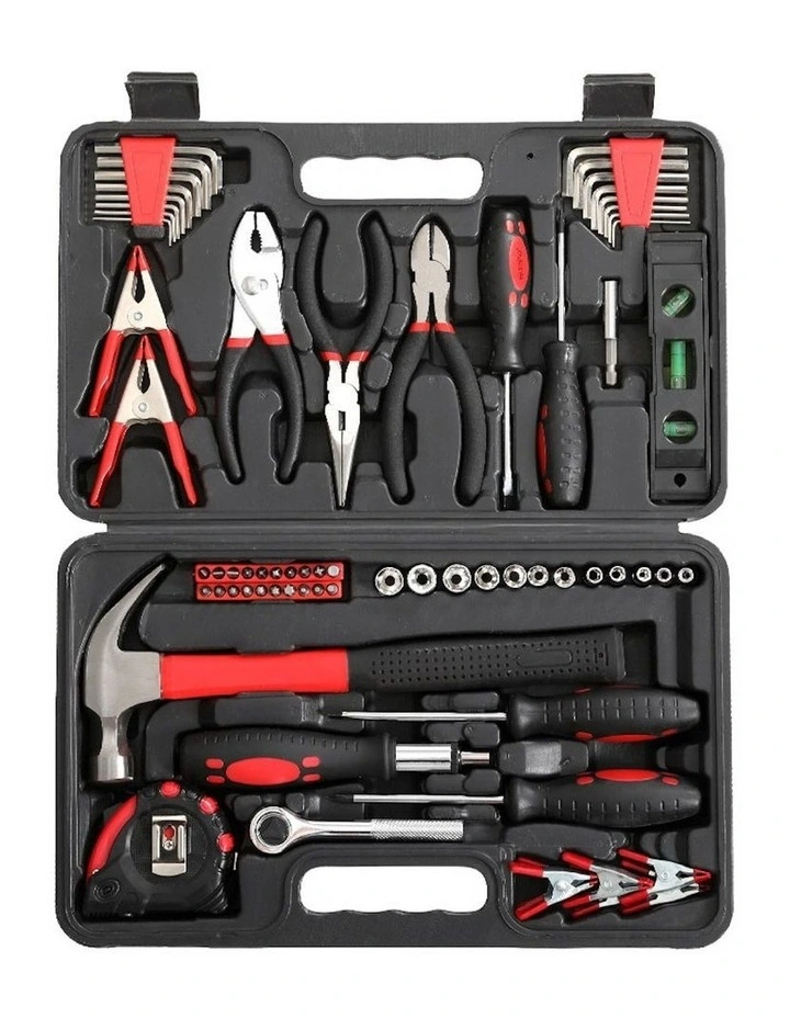 Household Repair Hard Case Tool Kit Set Box 70 Pieces in Black