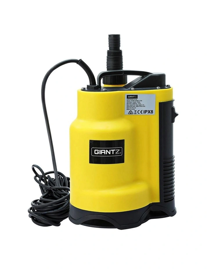 Water Submersible Pump 750W in Yellow