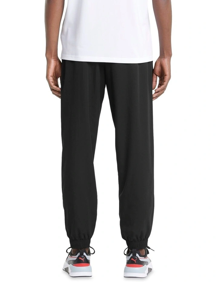 Active Woven Elastic Waistband Pant Black