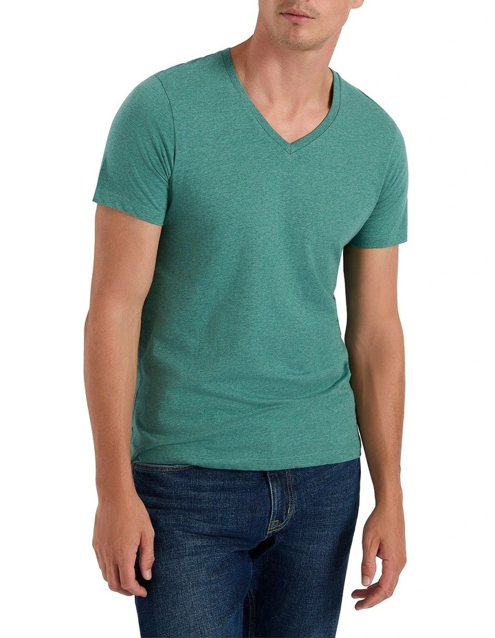 Marle Arnie V Neck Tee in Eucalyptus