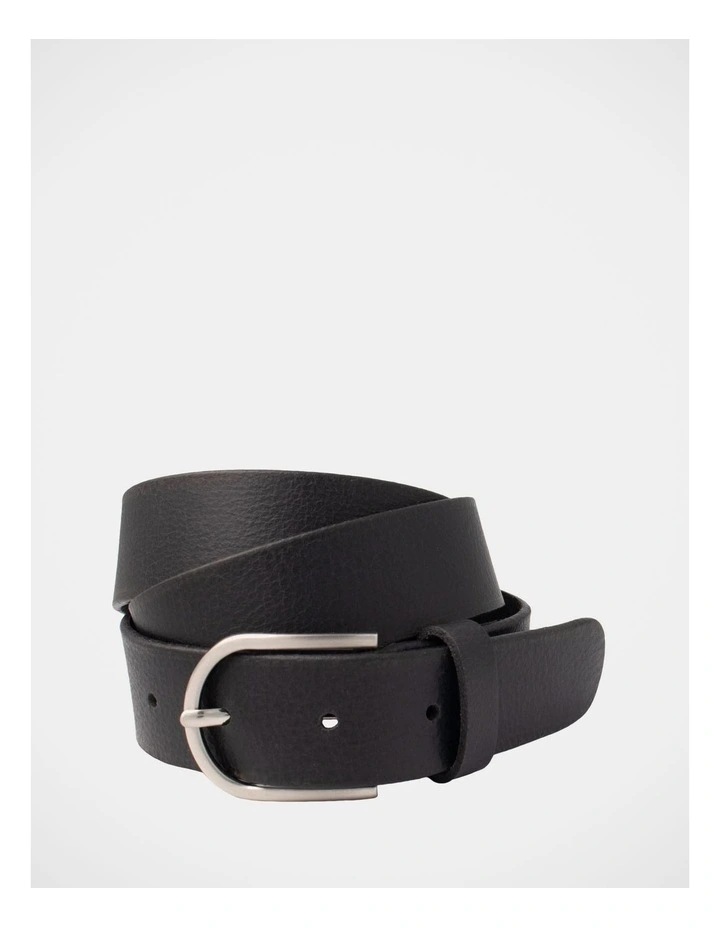 Maddy Leather Belt in Black