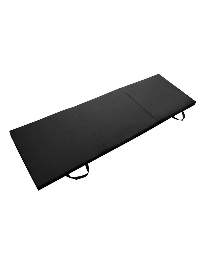 Folding Exercise Mat 1.8m in Black