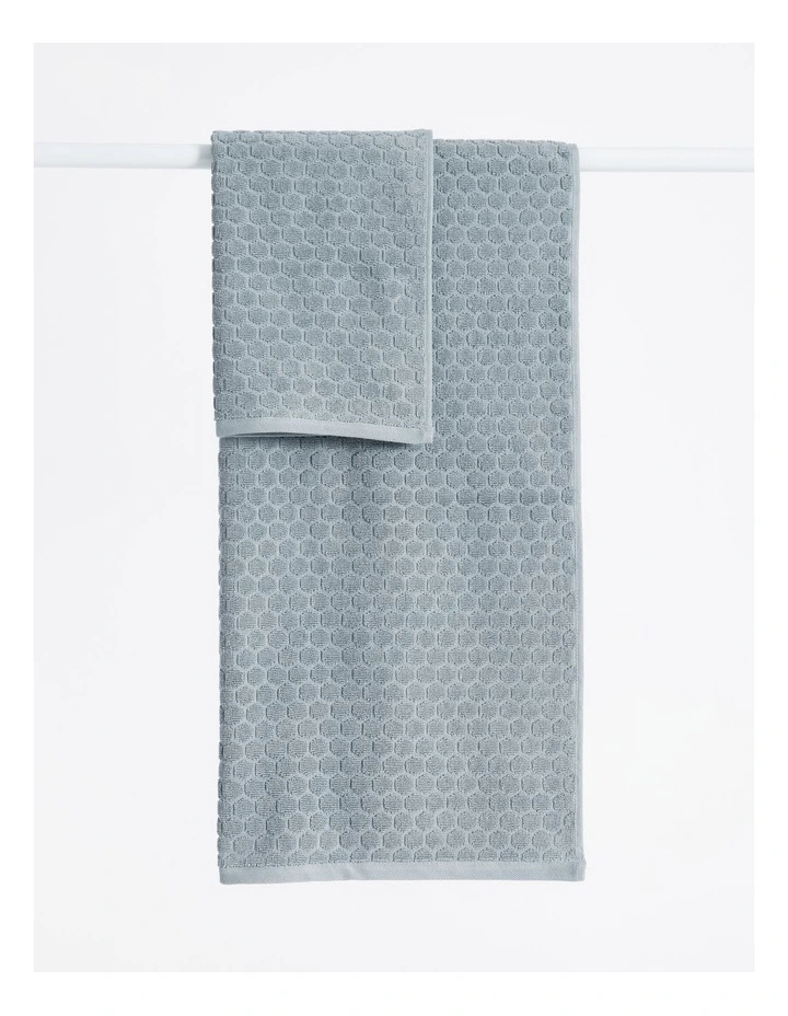 Honeycomb Towel Range in Blue