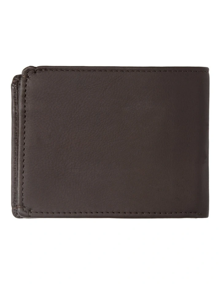 New Miss Dollar Bi-Fold Leather Wallet in Chocolate Brown