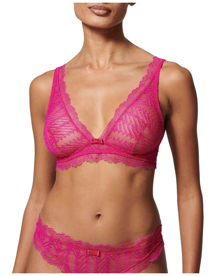 Canopee Soft Cup Triangle Bra in Pink