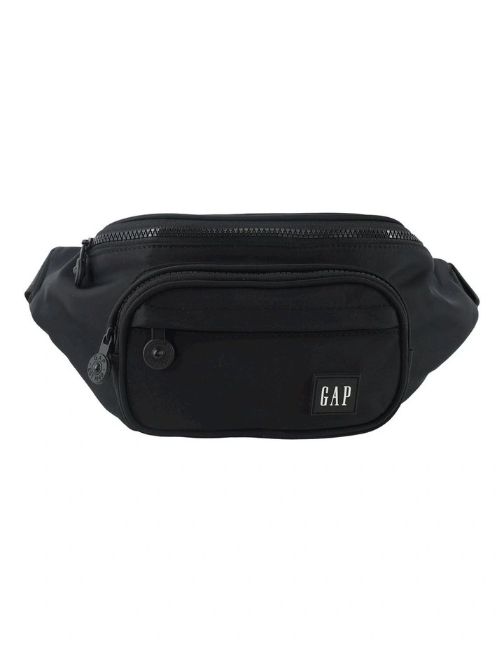 Nylon Bum/Sling Bag in Black
