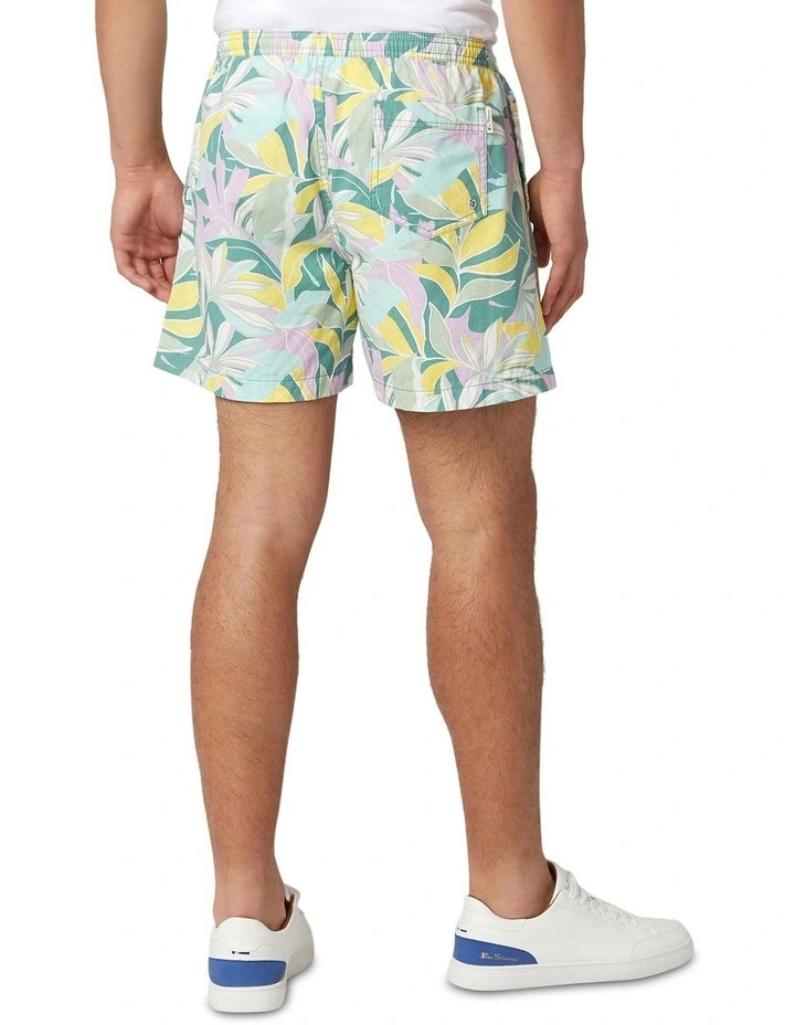 Lemon Leaves Twill Short in Mint