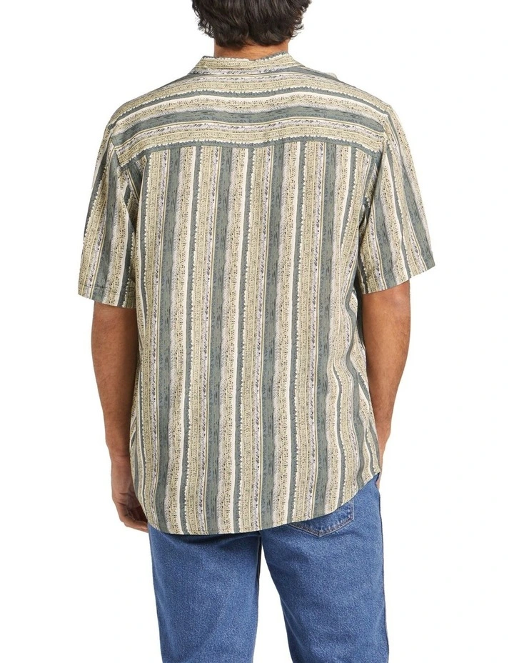 Garageland Shirt in Fern Stripe