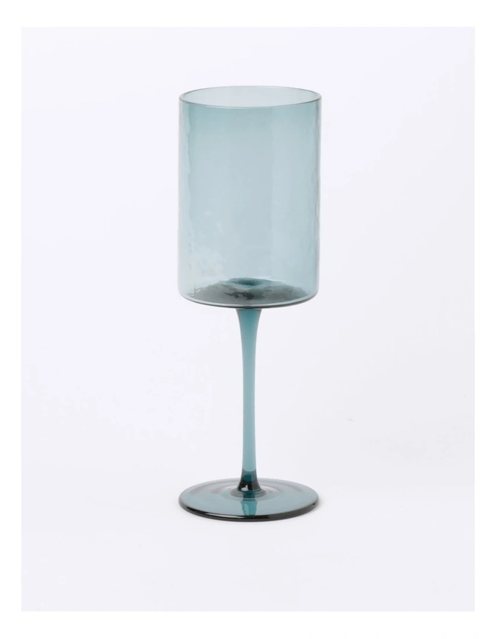 Hammered Short Tumbler Set of 4 in Blue