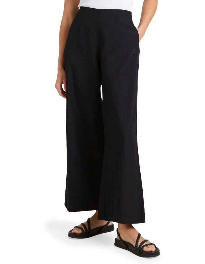 Santorini Linen Trousers in Anthracite