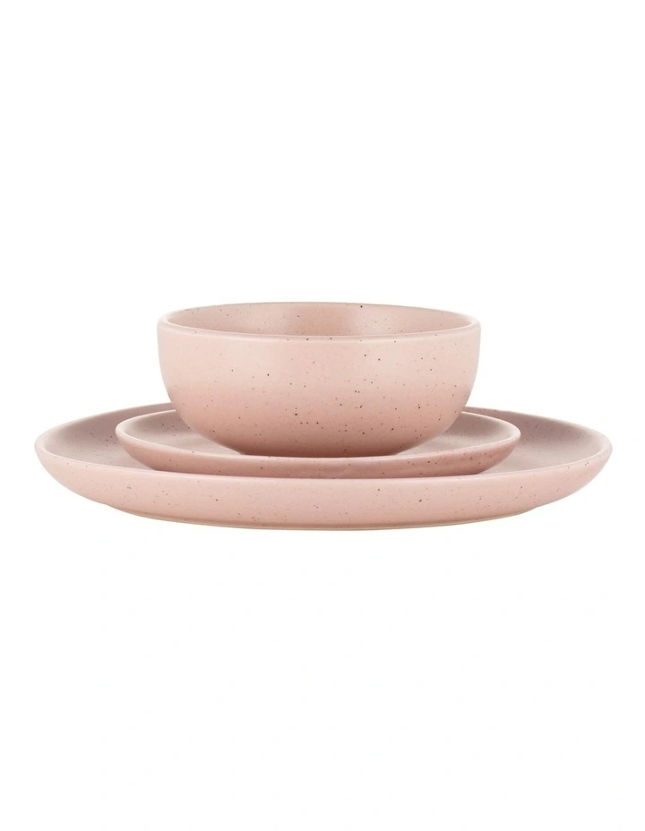 Palette Dinner Set Speckle Gift Boxed 12 Piece in Pink