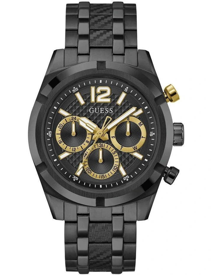 Resistance Stainless Steel Watch in Black