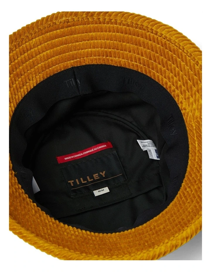 Italian Corduroy T1 Bucket Hat in Mustard