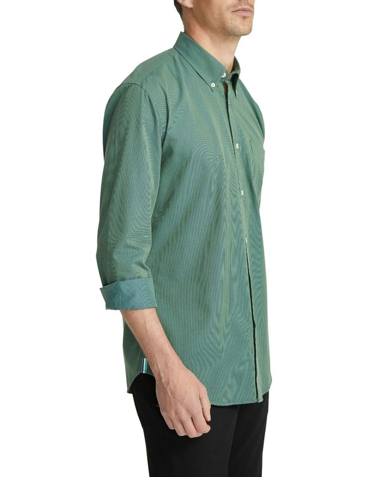 Uxbridge Regular Fit Cotton Shirt in Green