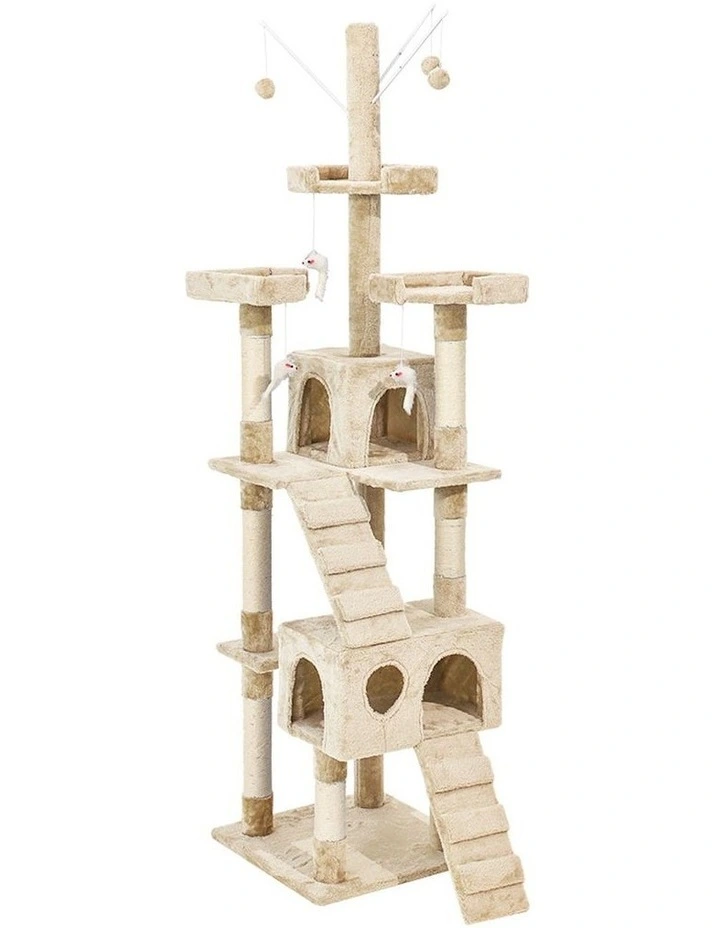 Cat Tree Scratching Post 210cm in Cream