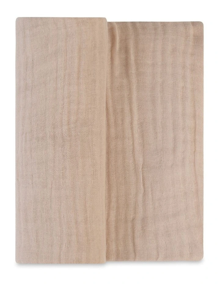Solids Nectar Bear Muslin Wrap 1 Pack in Sand