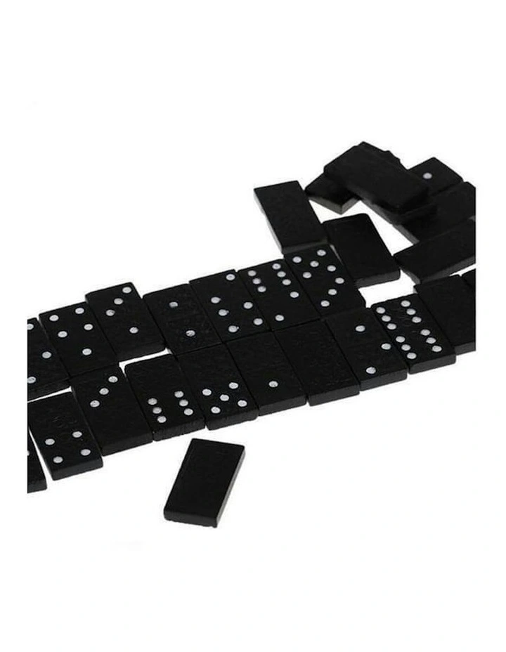 Wooden Box Traditional Toy 28 Dominoes Set