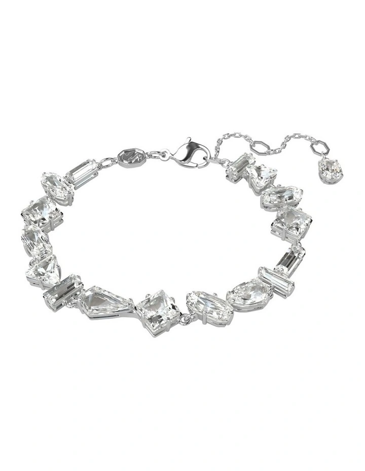 Mesmera Bracelet Mixed Cuts Rhodium Plated in White