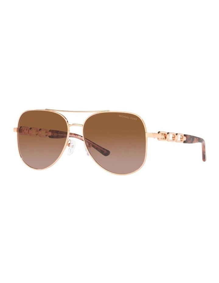 Chianti Sunglasses in Rose Gold