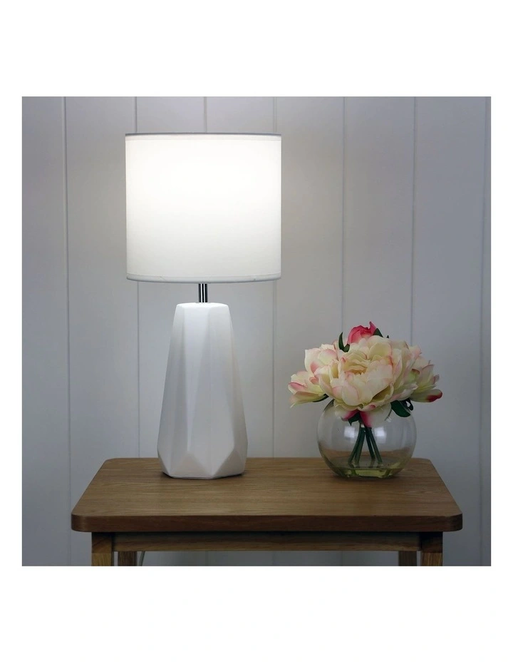Shelly Ceramic Table Lamp White