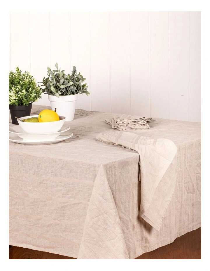 Peyton Tablecloth 150x230cm in Beige