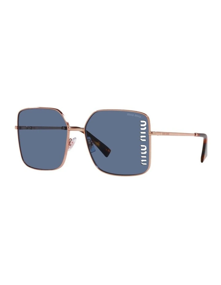 0MU 51YS Sunglasses in Rose Gold