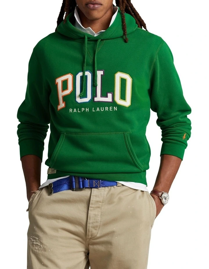 The Fleece Logo Hoodie in Green