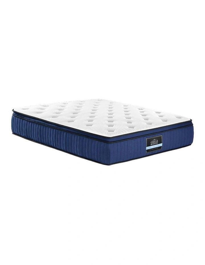 Cool Gel Memory Foam 7 Zone Pocket Spring Queen Size Mattress in White