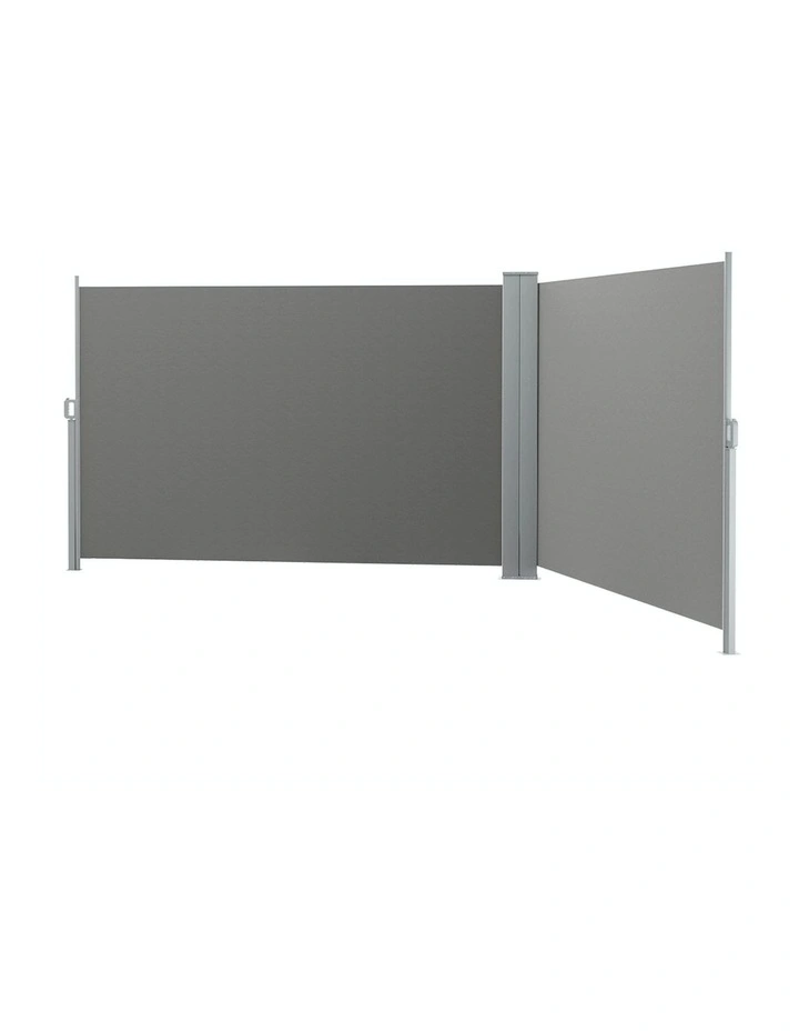 Retractable Double-sided Awning 2x6m in Grey