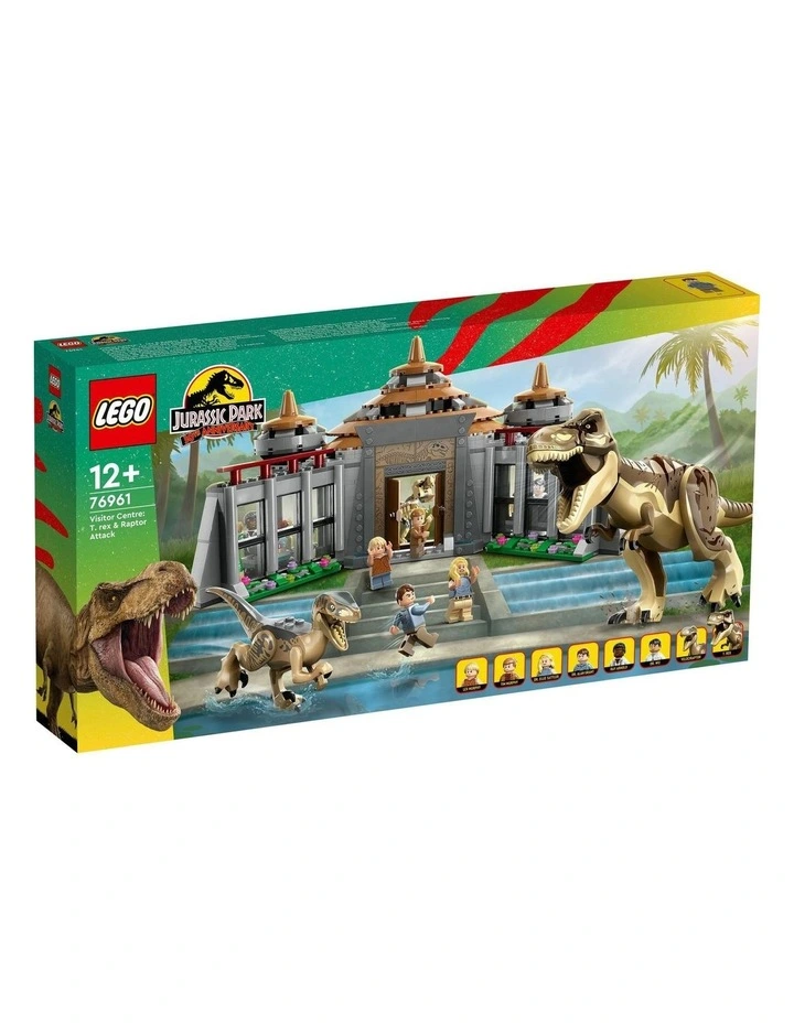 Jurassic Park Visitor Centre T Rex & Raptor Attack 76961