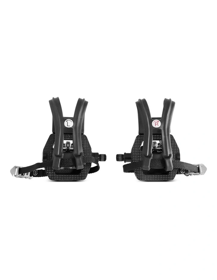 2-in-1 Spin Bike Pedals (SPD Compatible) in Black