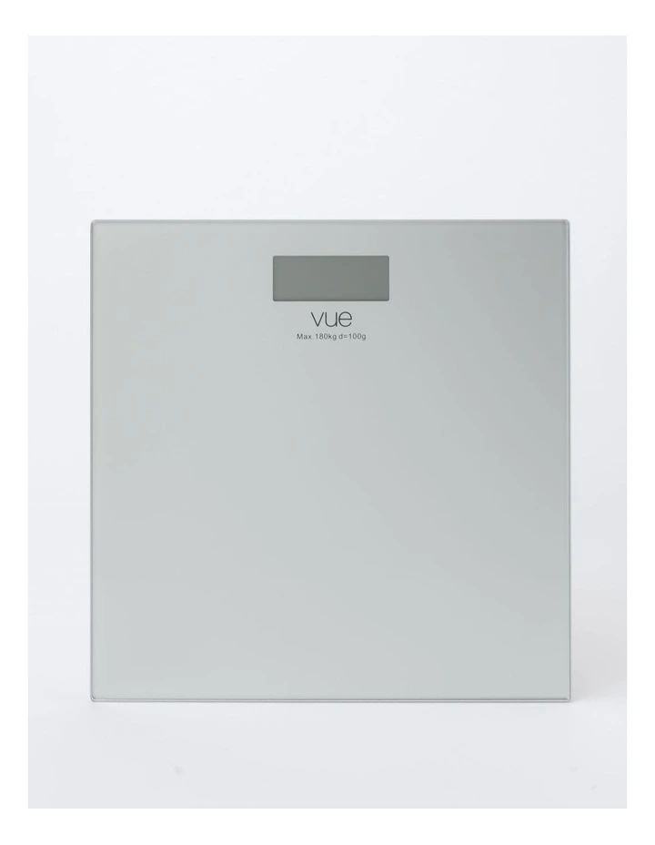 Digital Bathroom Scale in Silver Glass