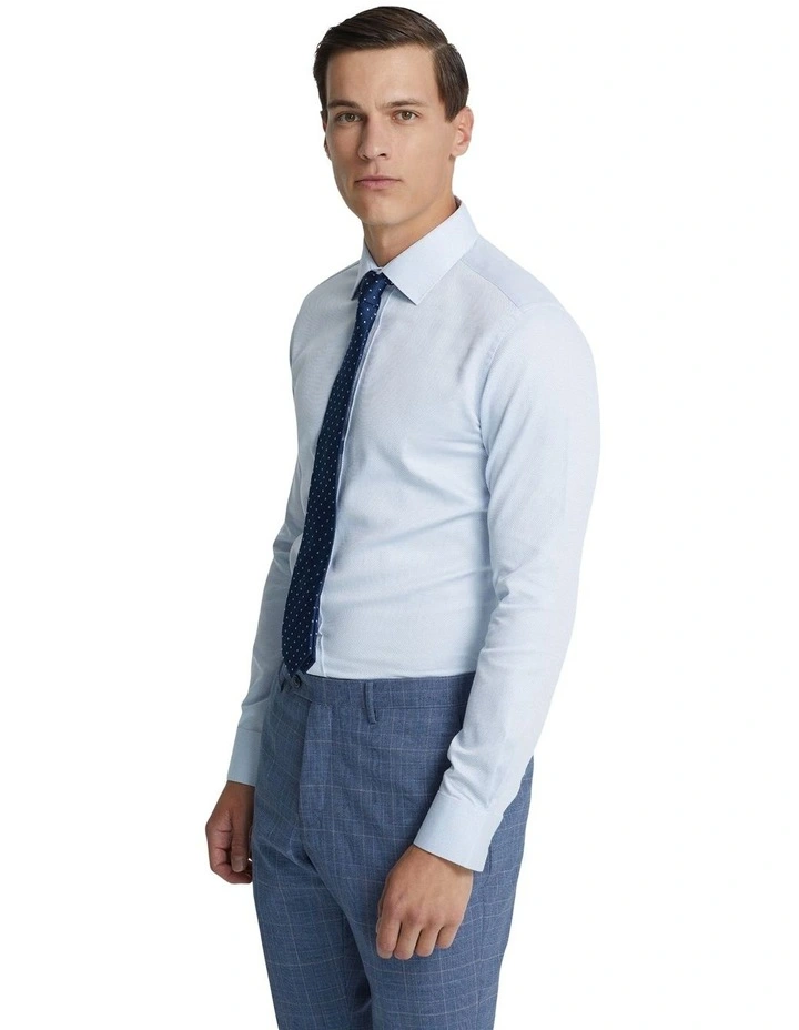 Beckton Luxury Dobby Shirt in Sky Blue