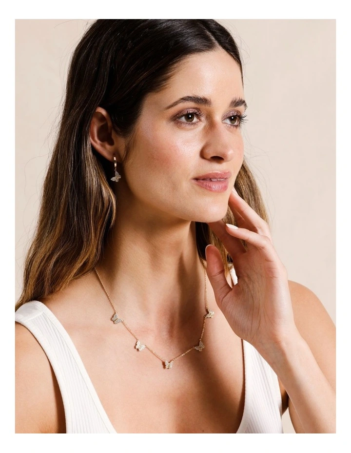Butterfly Earrings in Gold