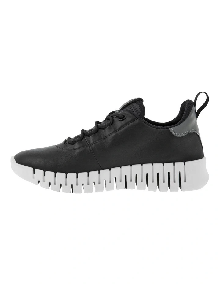Gruuv Leather Sneaker in Black