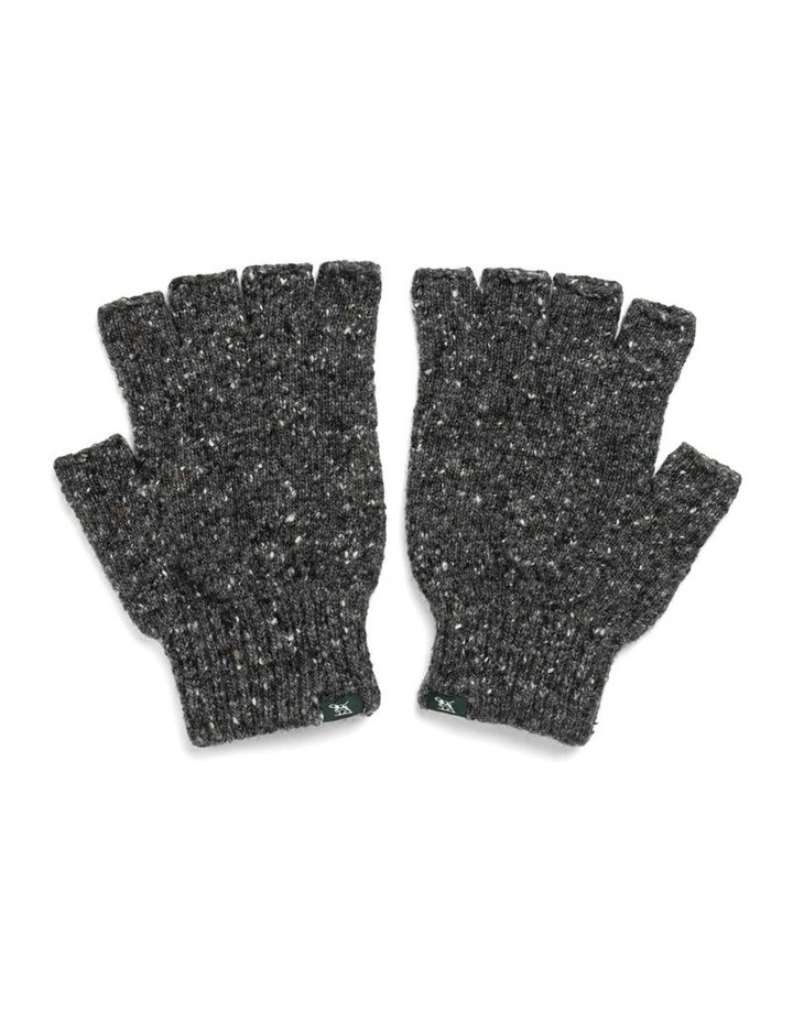 Shiel Hill Fingerless Glove in Charcoal