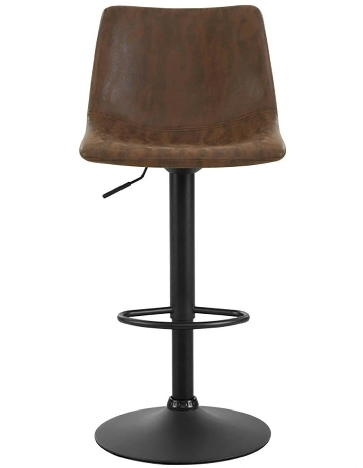 Kitchen Bar Stools x2 in Brown Black