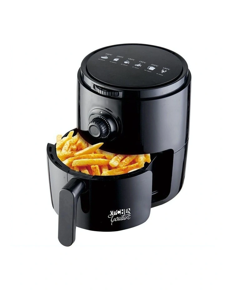 Air Fryer Healthy Food No Oil Cooking Recipe 3.4L Capacity Black