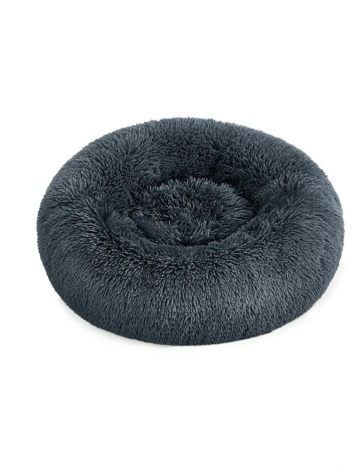 Pet Bed with Removable Washable Cusion 60cm in Dark Gray