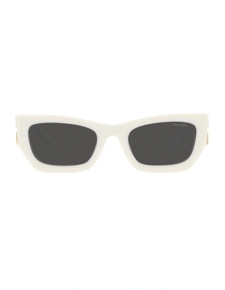 MU 09WS Runway White Sunglasses