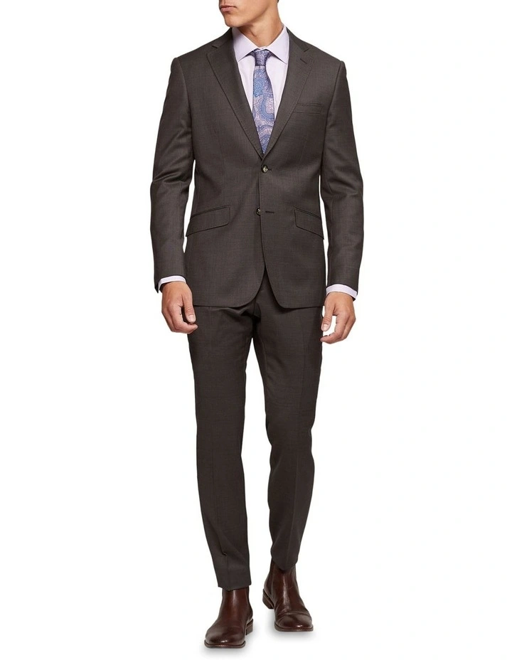 New Hopkins Wool Suit Jacket in Brown