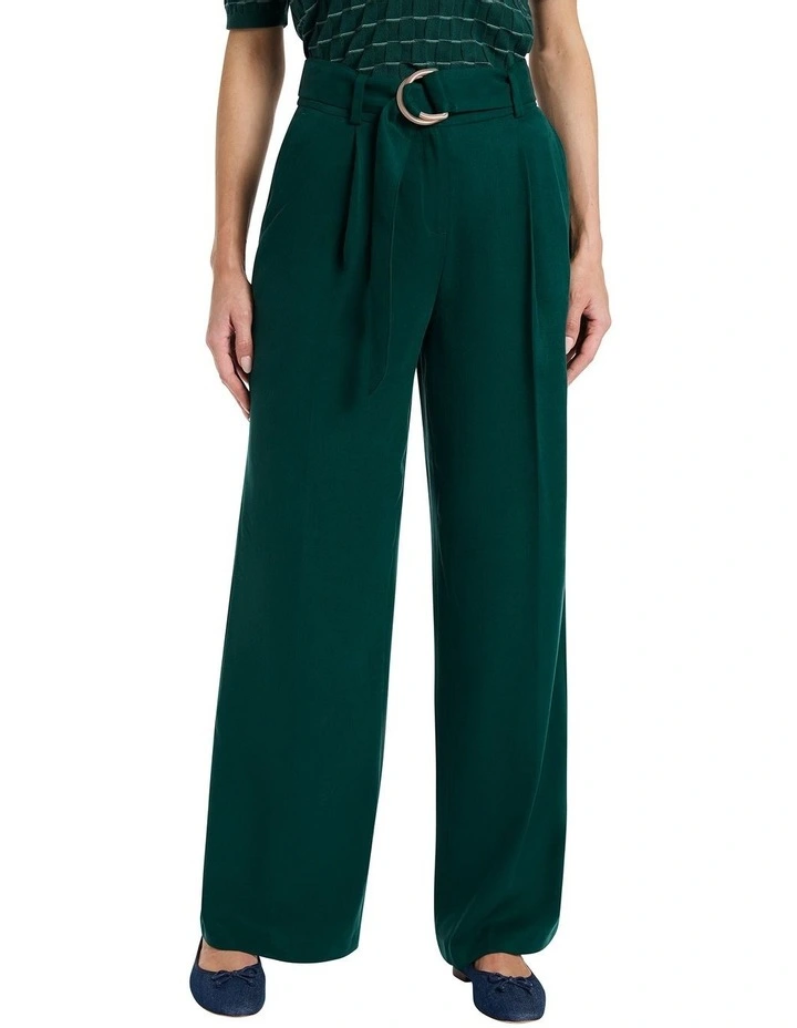 Wren Relaxed Pant in Teal Green