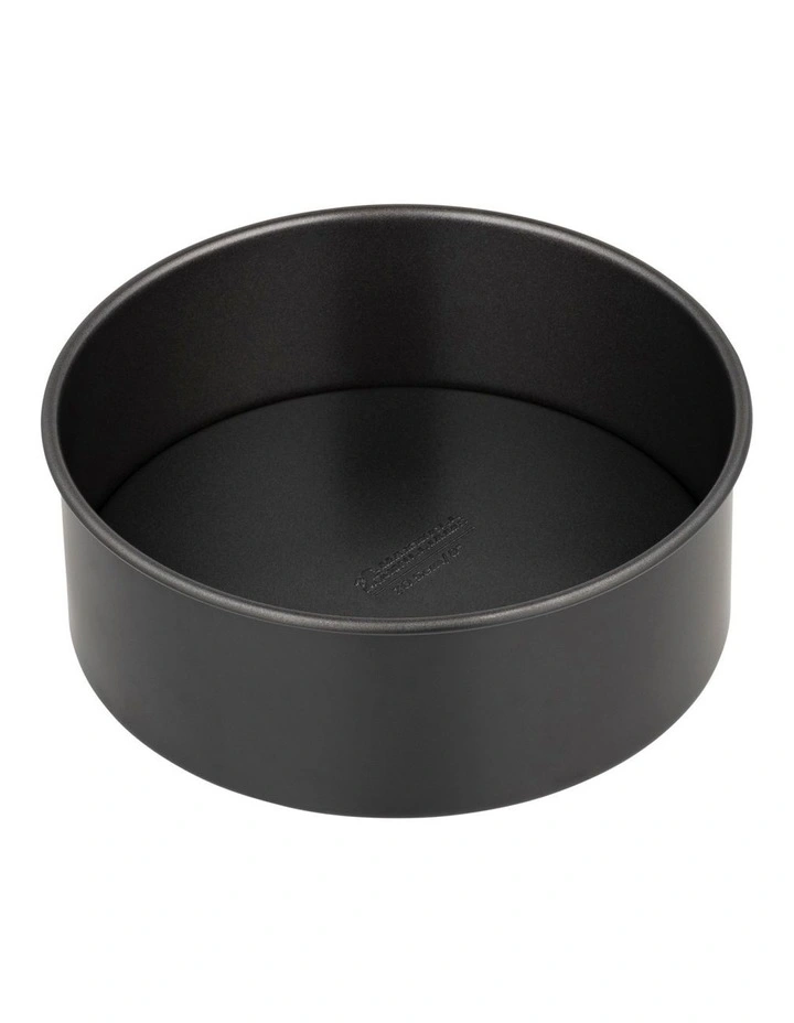 Baker Maker Non-Stick Loose Base Round Cake Pan 20.5cm in Black